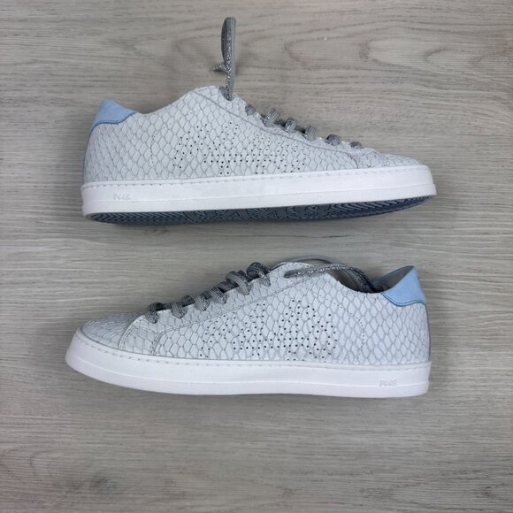 P448 John Margot Sneaker Womens 39 8.5 Sky Blue White NEW $298 - Picture 9 of 12